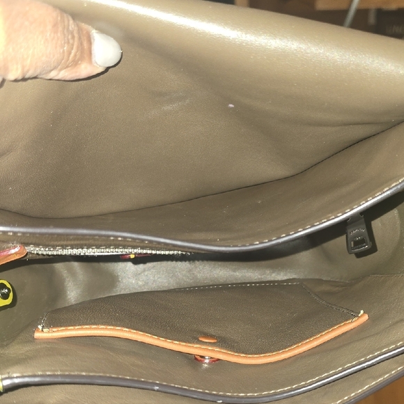 Coach Courier Leather Bag, Citron - Picture 8 of 11